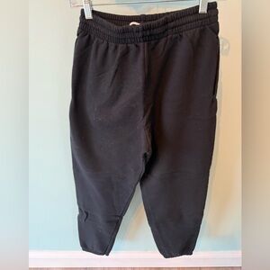 Men’s Fruit Of The Loom Black Sweatpants Elastic Hem Black Size Small